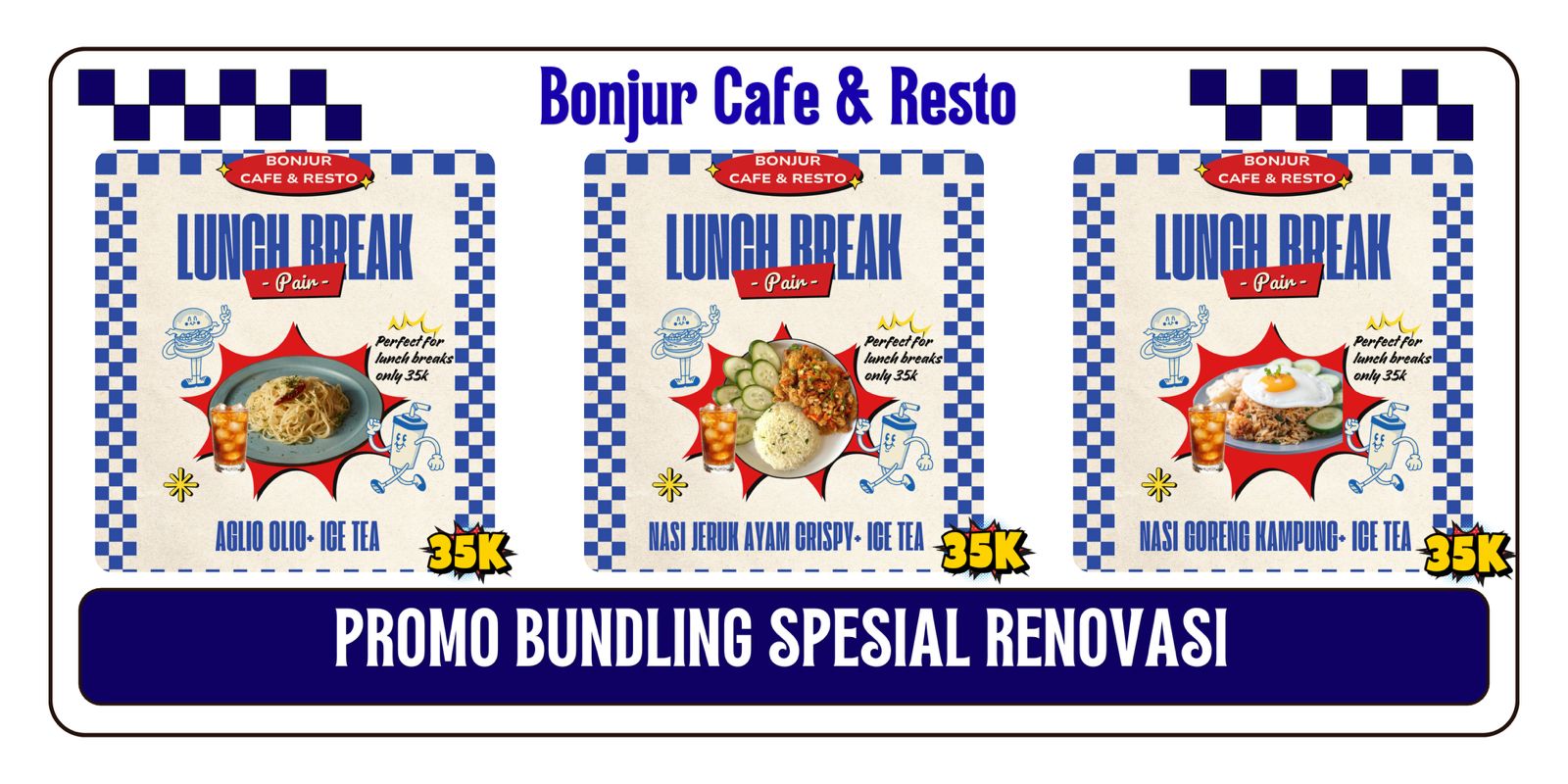 PROMO SPESIAL RENOVASI BONJUR CAFE & RESTO